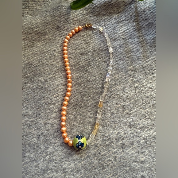 Handmade Jewelry - floral asymmetrical choker